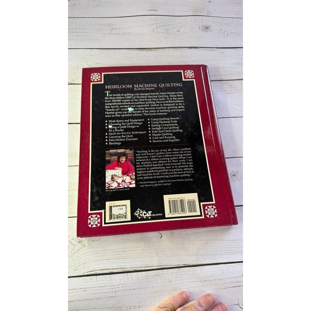 Heirloom Machine Quilting Hargrave 1995 Third Edition C&T Publishing